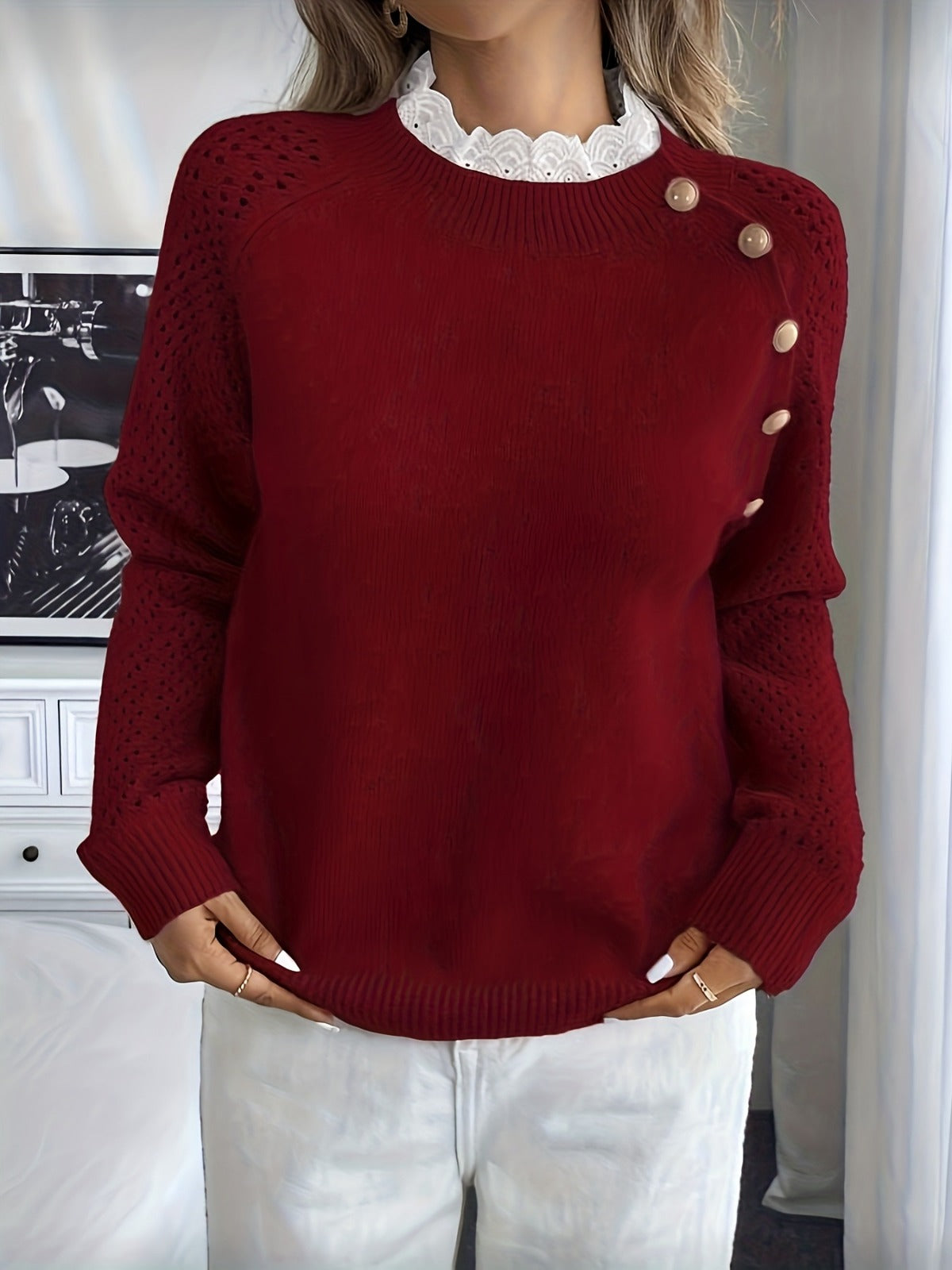Crelace™ Stylischer Strickpullover