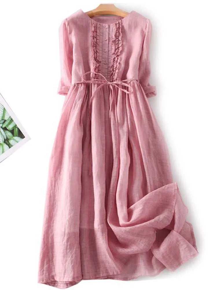 Sommerkleid Damen Locker Sommer Casual