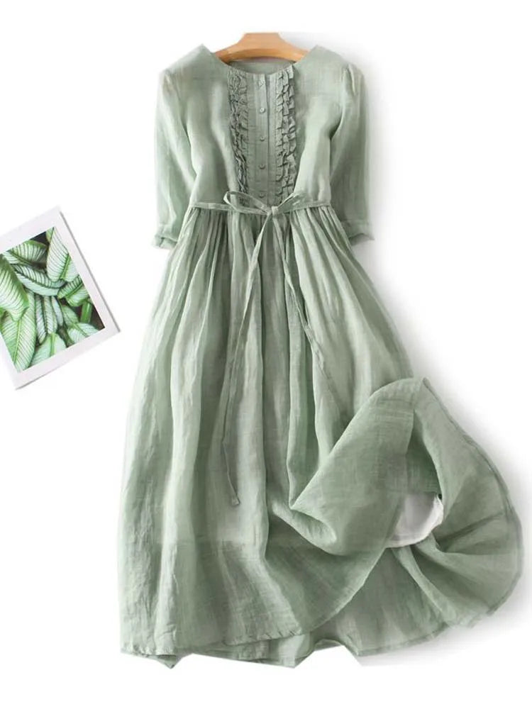 Sommerkleid Damen Locker Sommer Casual