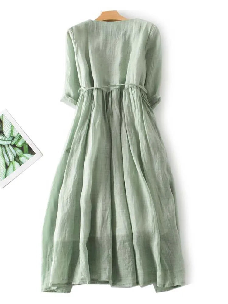 Sommerkleid Damen Locker Sommer Casual