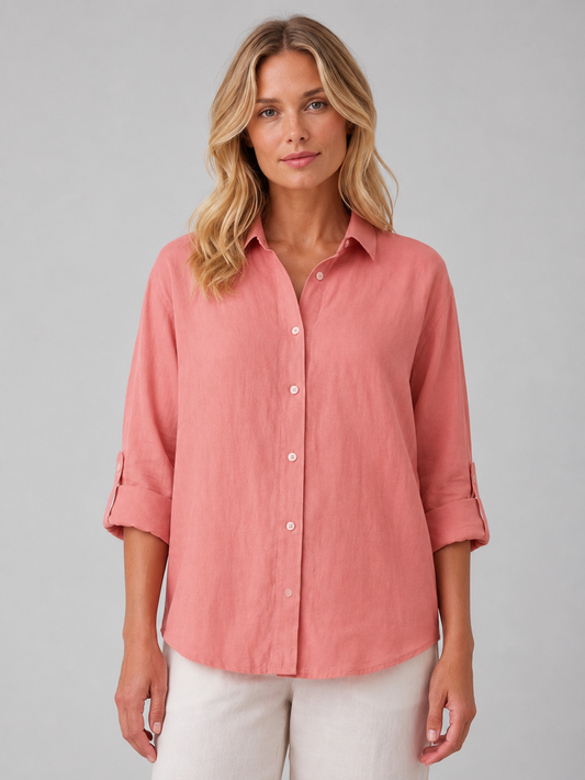 Bluse Damen Relaxed Fit Sommer Casual