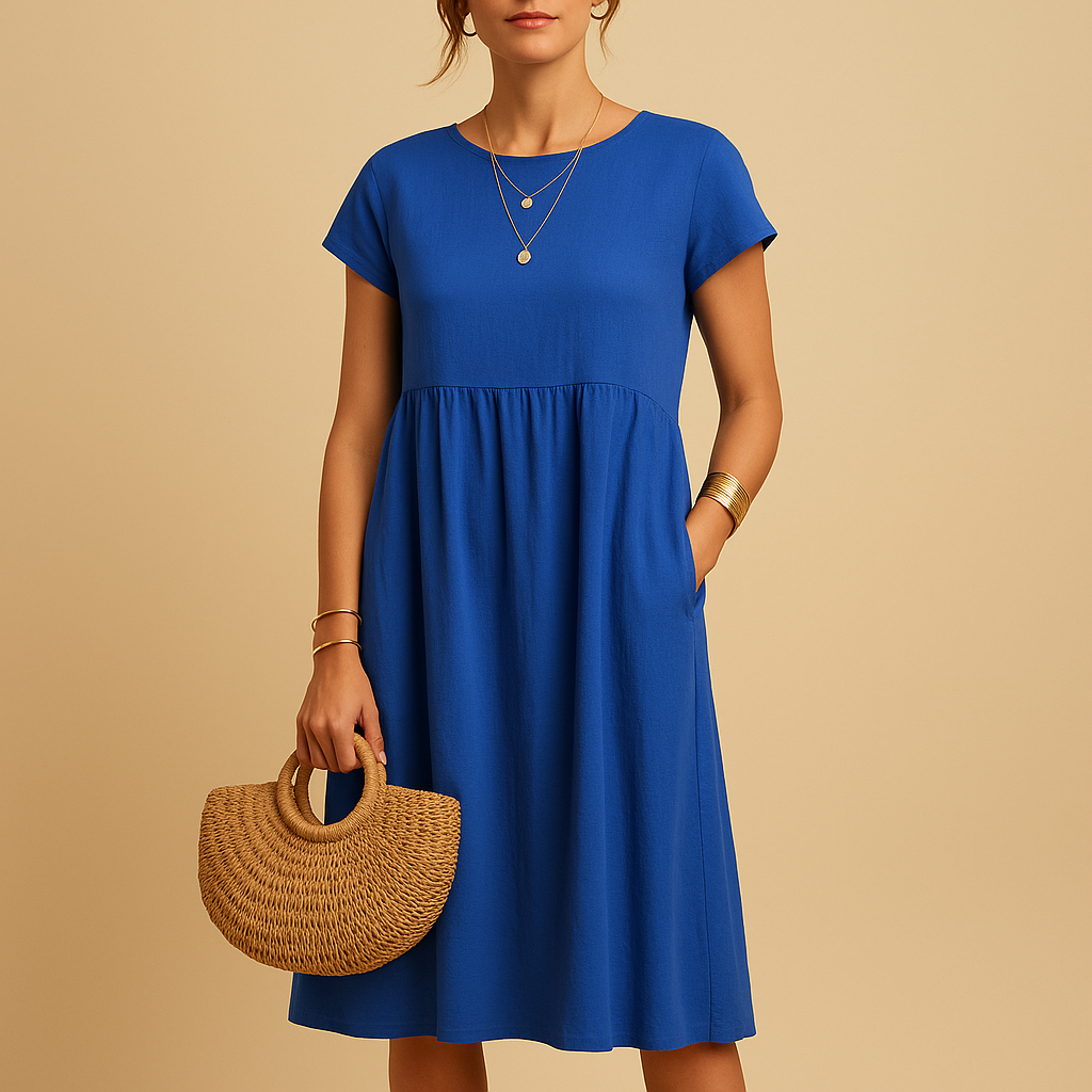 Sommerkleid Damen Regular Fit Elegant Freizeit & Alltag