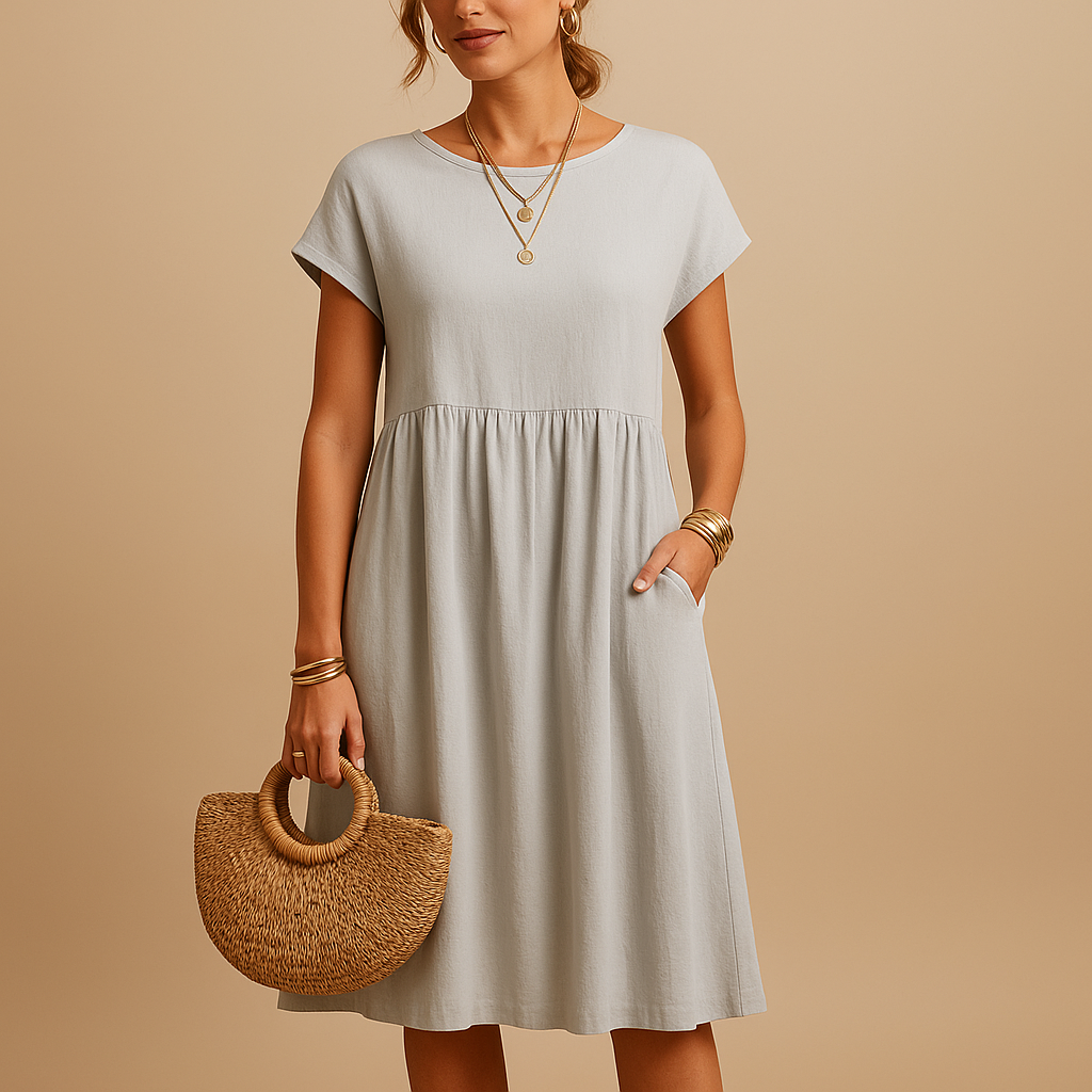 Sommerkleid Damen Regular Fit Elegant Freizeit & Alltag