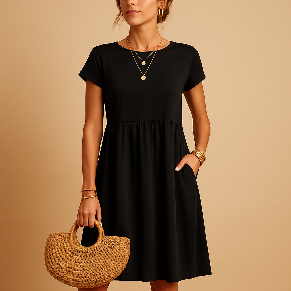 Sommerkleid Damen Regular Fit Elegant Freizeit & Alltag