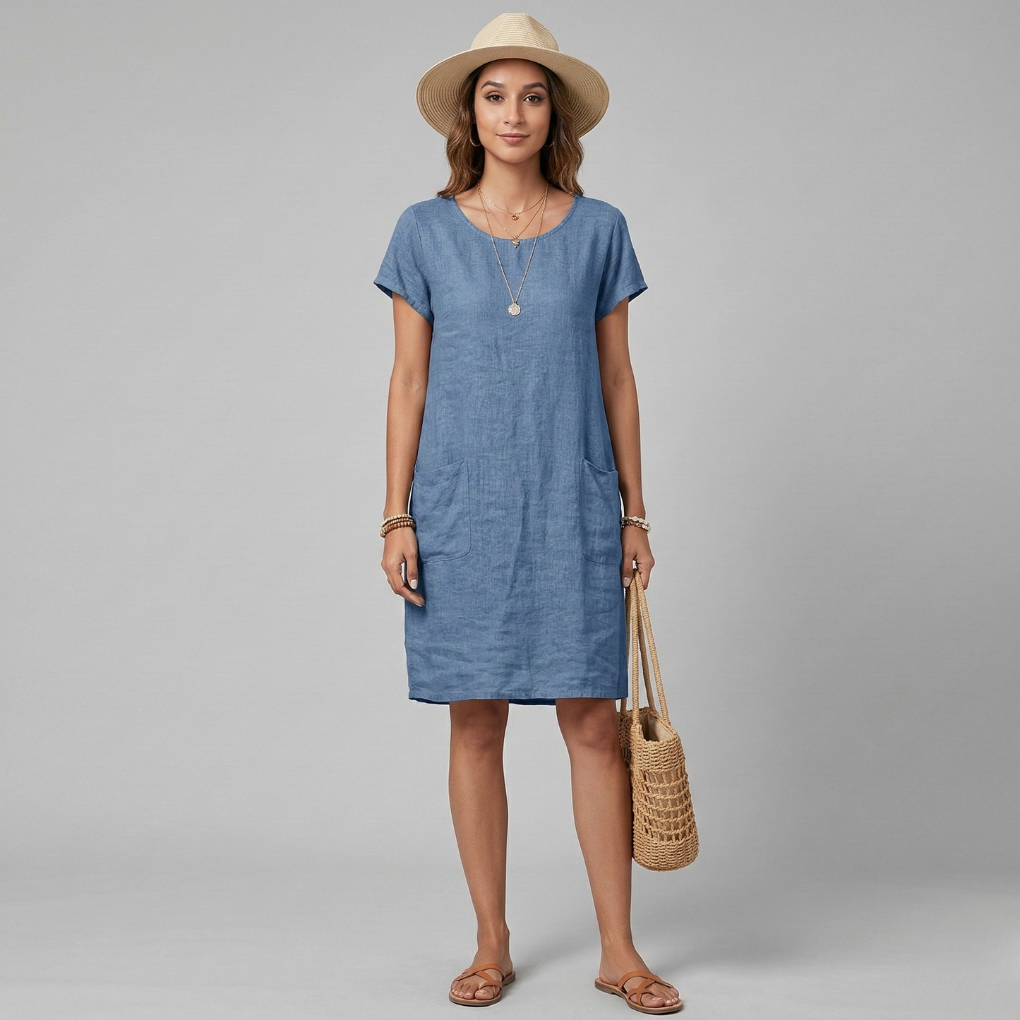 Clara | Mini Kleid Damen Relaxed Fit Sommer Casual