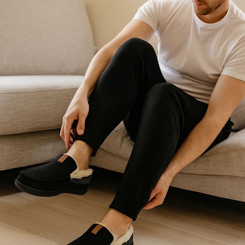 TERRAWOOL – Gemütliche Herren Slipper aus Synthetischer Wolle