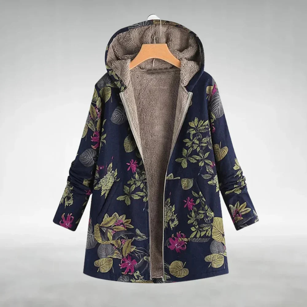 Sofia - Elegante Blumen-Fleecejacke