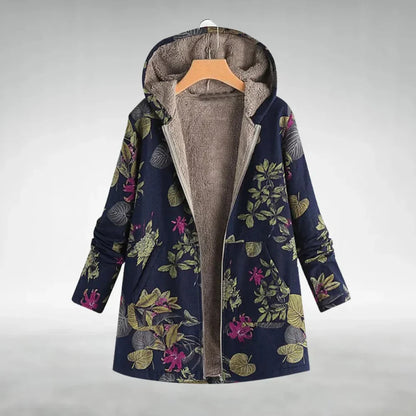Sofia - Elegante Blumen-Fleecejacke