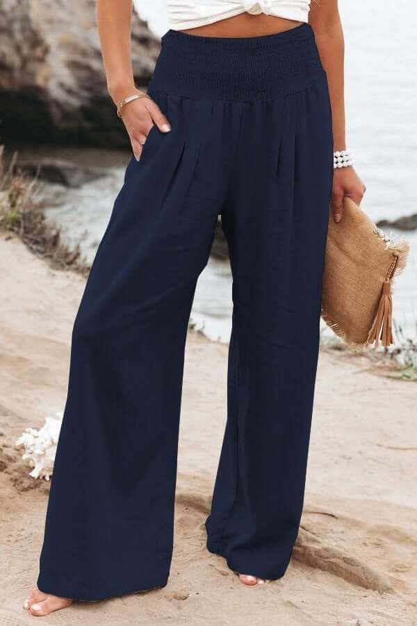 Weite Breite Stoffhose Damen Locker Casual Frühling & Sommer