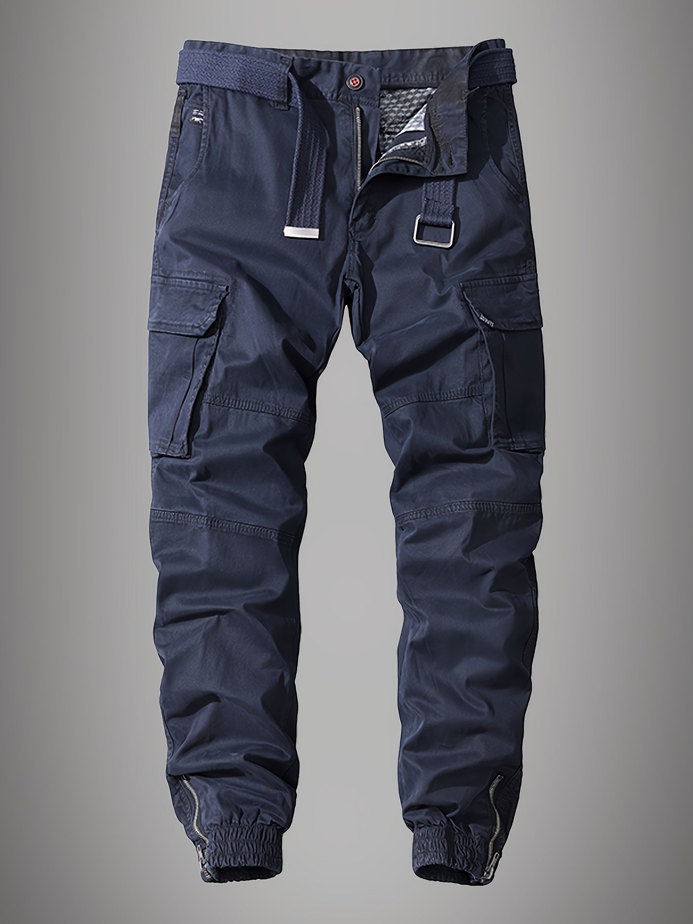 Cargohose Herren Relaxed Fit Freizeit & Alltag Bestickt