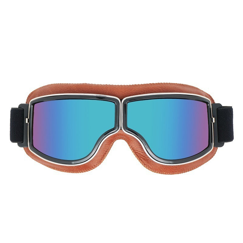 Rudy | Motorradbrille Herren Retro Polarisierte Gläser UV-Schutz Outdoor