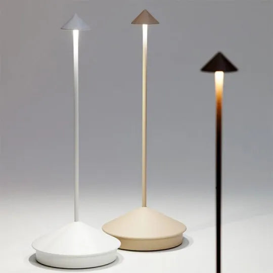 Lampe de table LED sans fil blanc chaud minimaliste