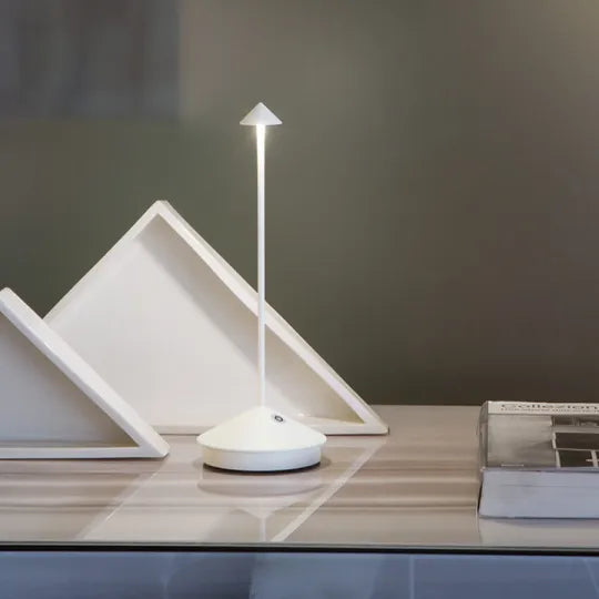 Lampe de table LED sans fil blanc chaud minimaliste