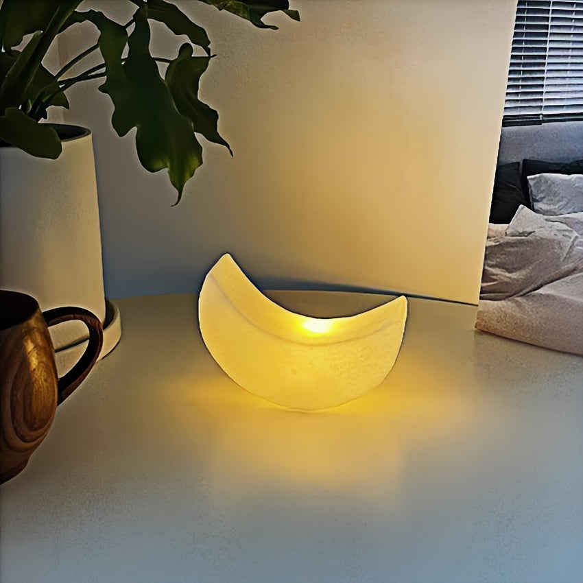 Nachtlicht Halbmond Art Deco Deko Wohnzimmer Warmweiß
