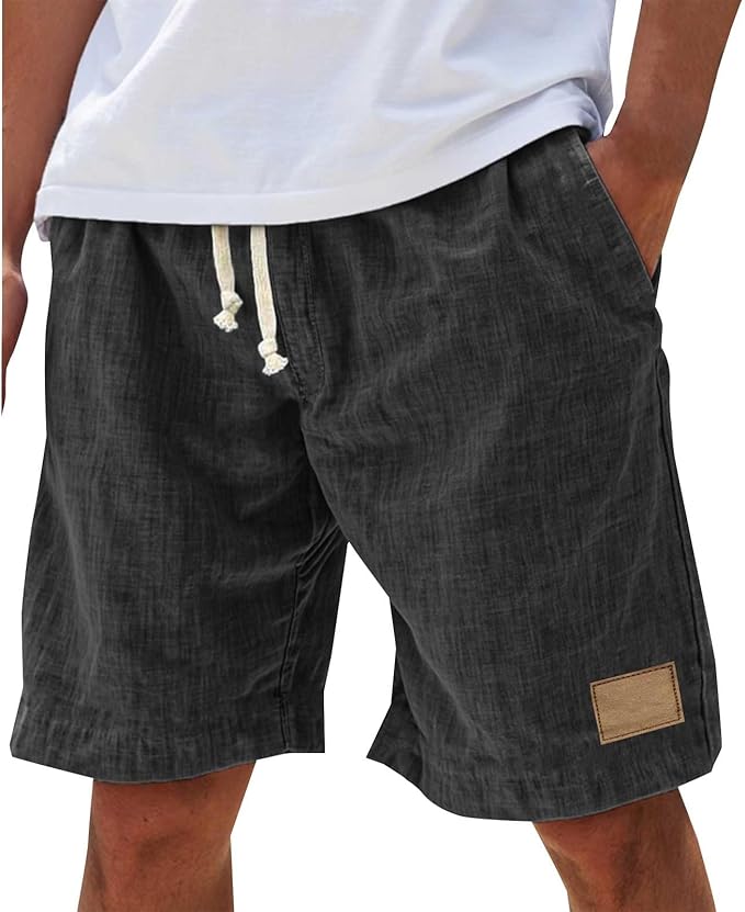 Häkelshorts Herren Relaxed Fit Sommer Casual