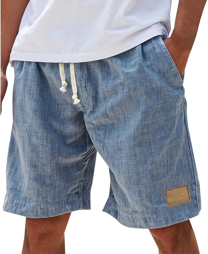 Häkelshorts Herren Relaxed Fit Sommer Casual
