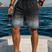 Stefan | Badeshorts Herren Regular Fit Sommer Freizeit Ombre Design