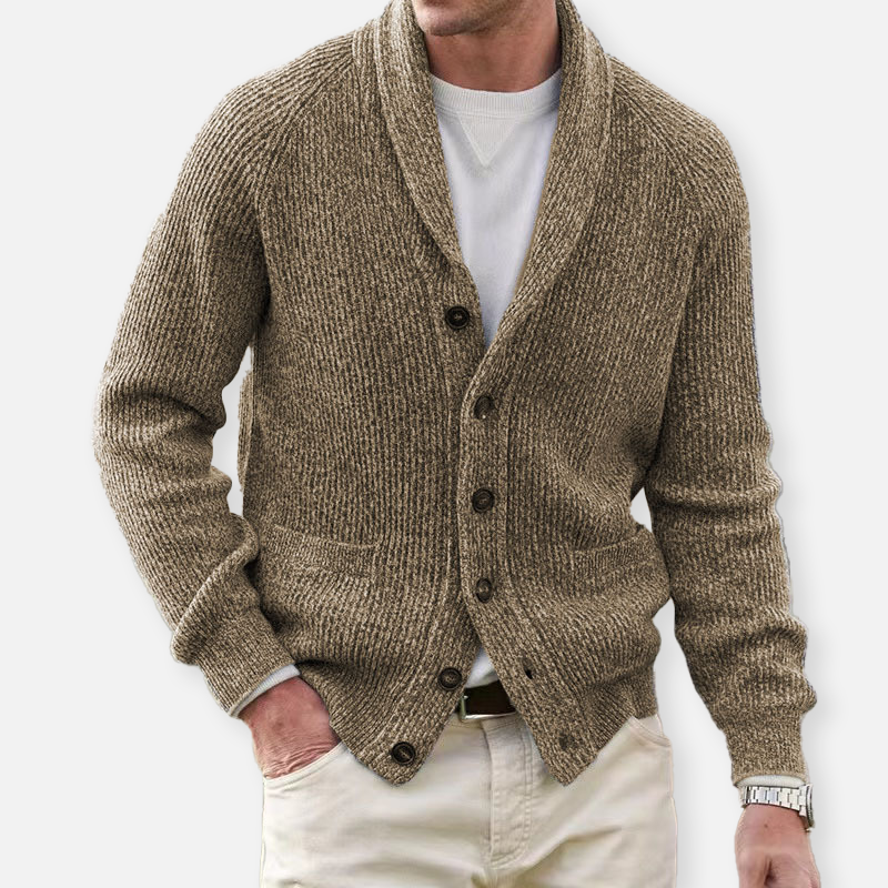 Strickjacke Herren Slim Fit Übergangszeit Vintage