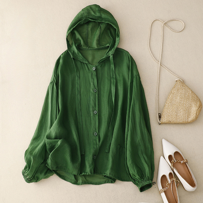 Hoodie Damen Leicht Sommer Casual Relaxed Fit