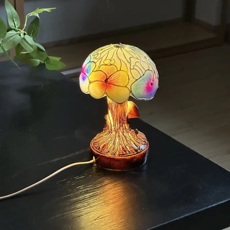 Bohemian Style Mushroom Floral Lamp