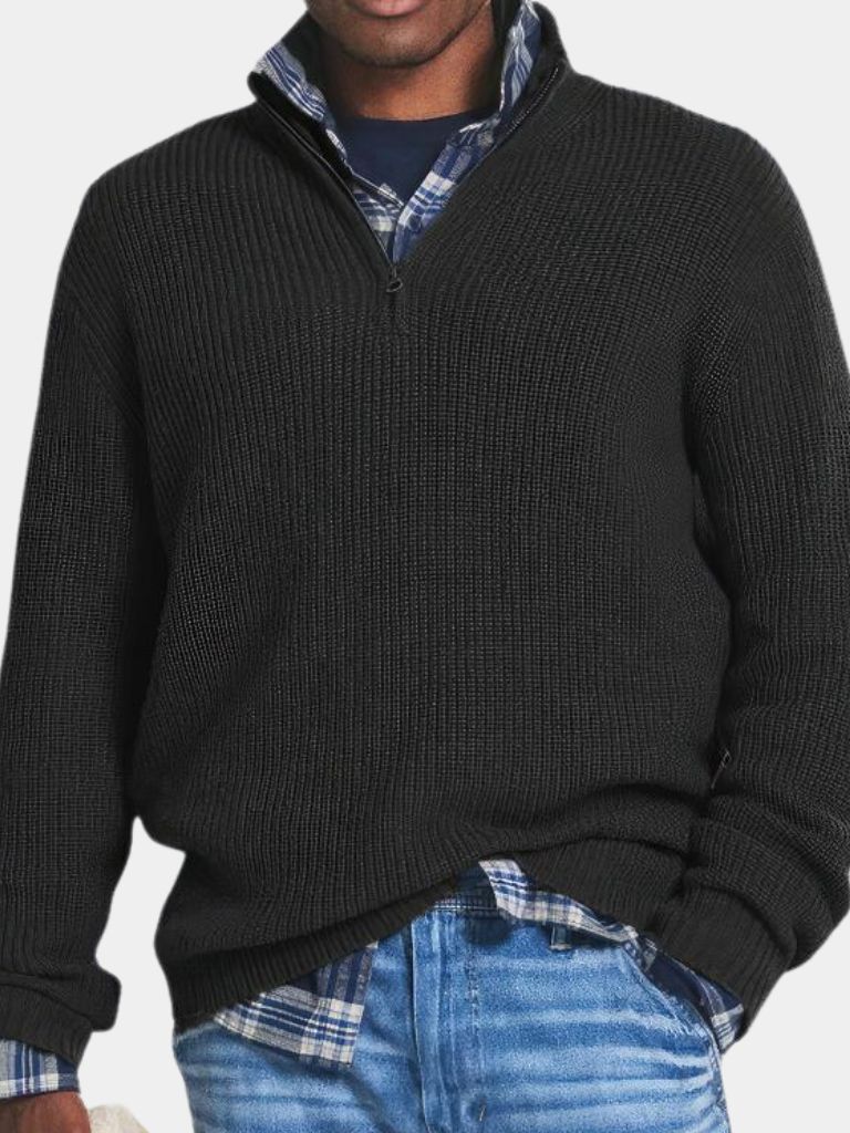 Classic Highland Quarter-Zip Sweater - Cross & Crown