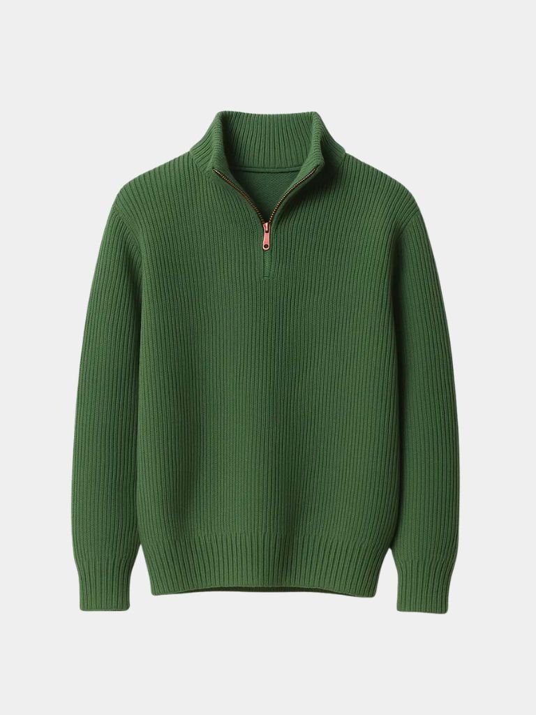 Classic Highland Quarter-Zip Sweater - Cross & Crown