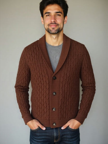 Bequemer Klassischer Cardigan - Cross & Crown