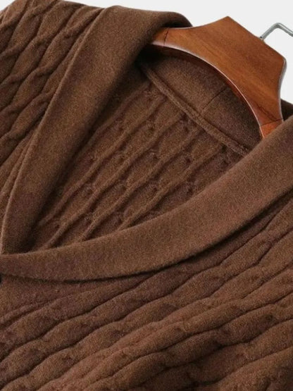 Bequemer Klassischer Cardigan - Cross & Crown