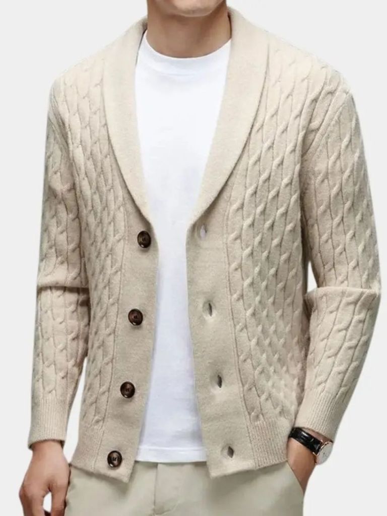 Bequemer Klassischer Cardigan - Cross & Crown