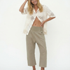 Damen Haremshose Weit Schnitt Casual Relaxed Fit