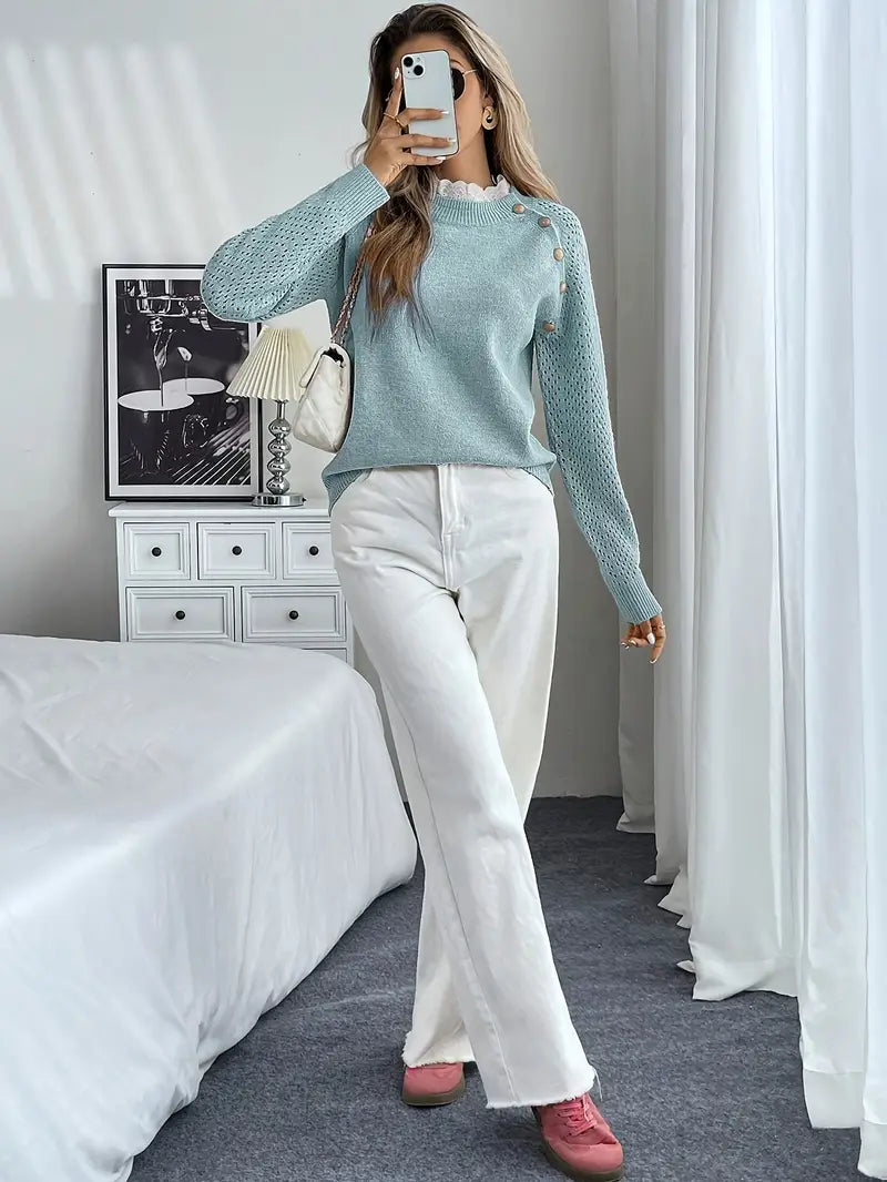 Crelace™ Stylischer Strickpullover