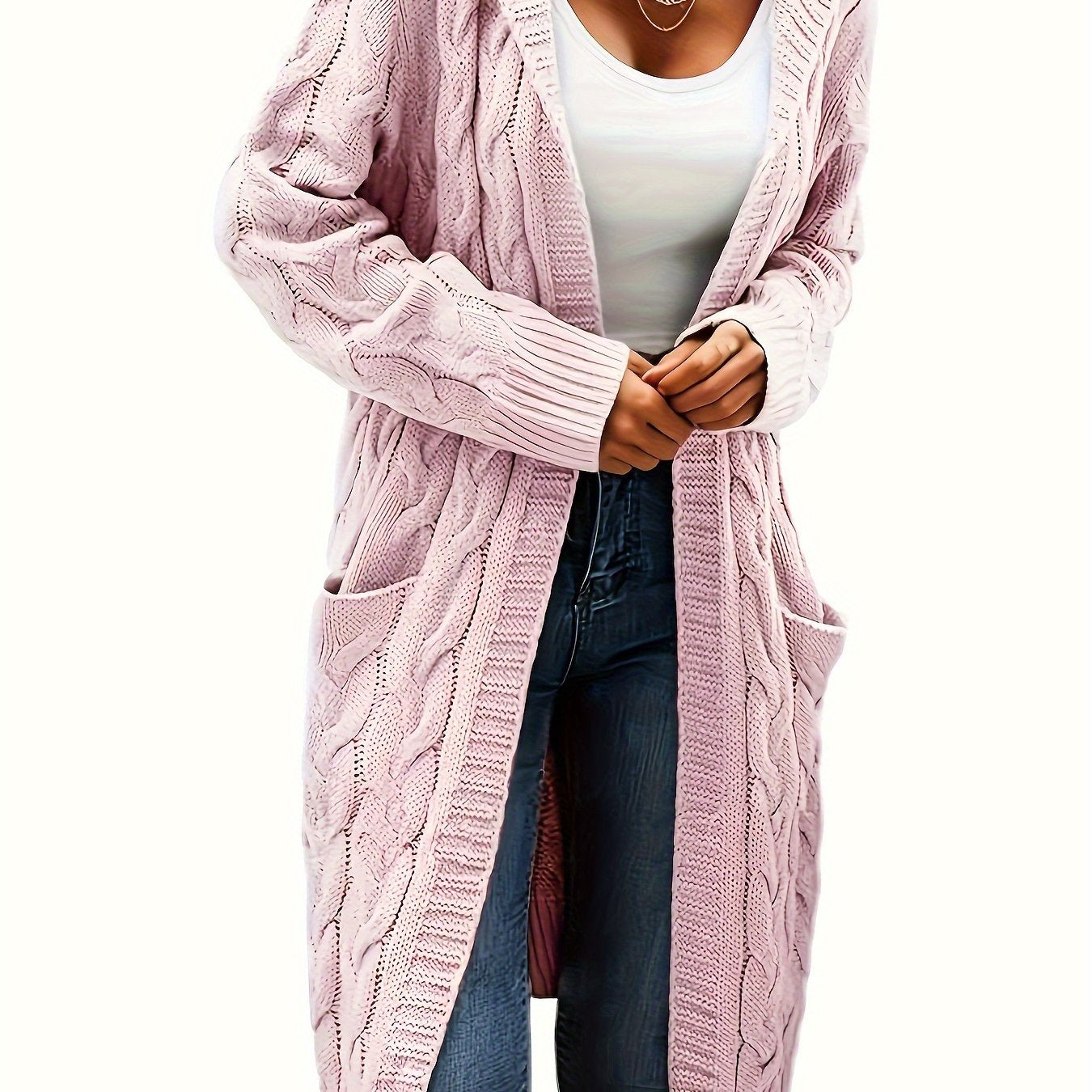Damen Kapuzencardigan mit Taschen