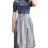 Dirndl Kleid Damen Eckiger Ausschnitt Schmuckapplikation Freizeit