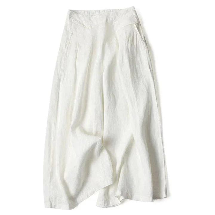Saskia | Hose Damen Weit Hohe Taille Freizeit