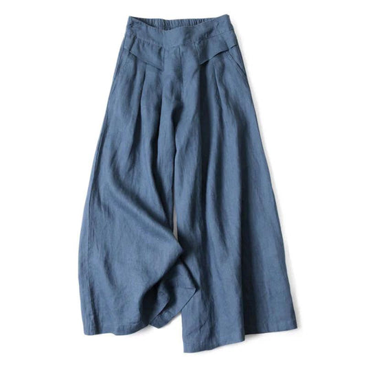 Saskia | Pantalon femme large taille haute décontracté