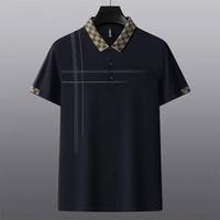 Polo-Shirt Herren Regular Fit Freizeit Karodesign