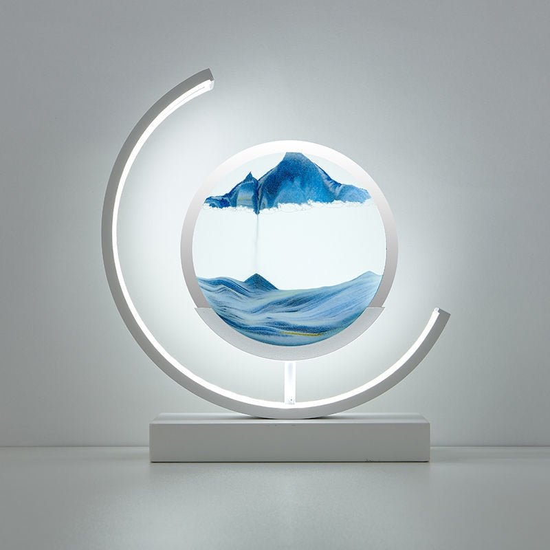 LED Tischlampe Sandbild Modern Deko Wohnzimmer Minimalistisch