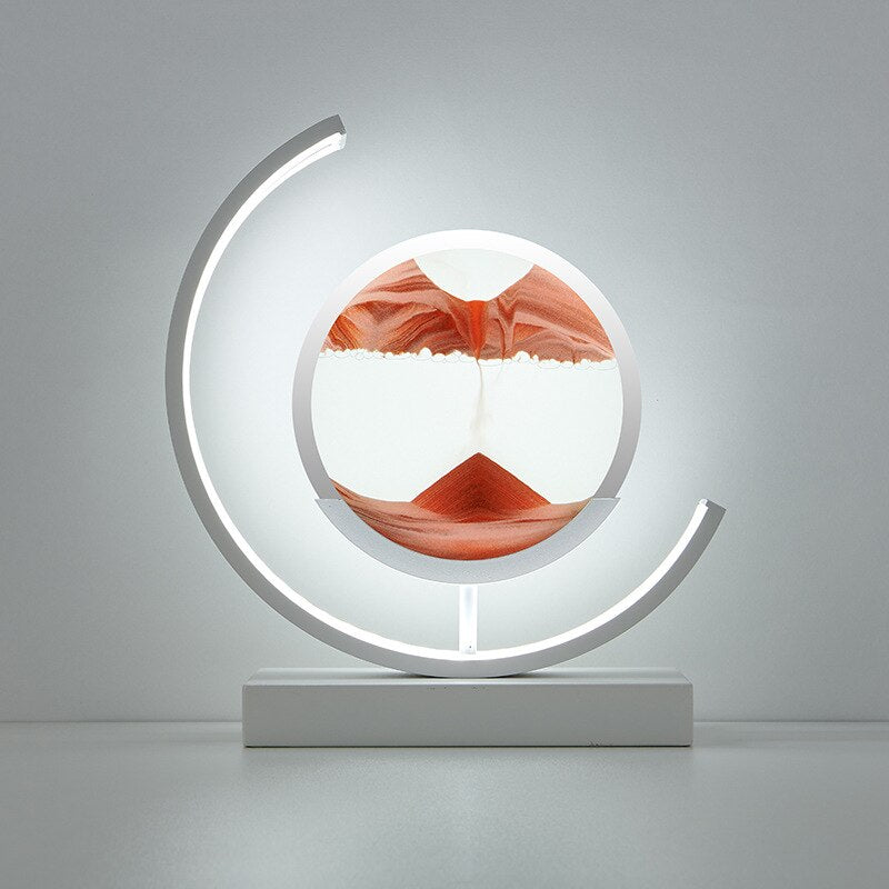 LED Tischlampe Sandbild Modern Deko Wohnzimmer Minimalistisch