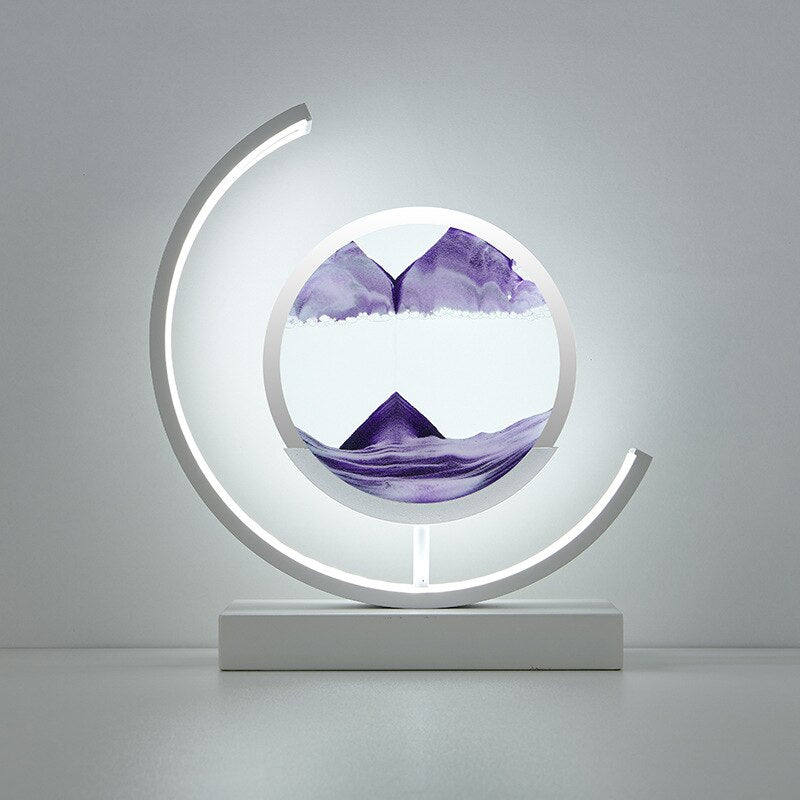LED Tischlampe Sandbild Modern Deko Wohnzimmer Minimalistisch