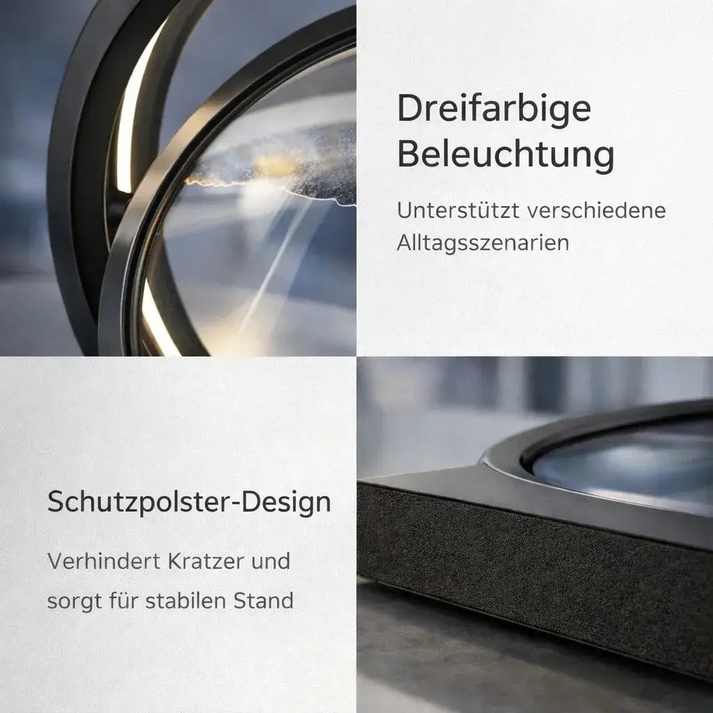 LED Tischlampe Sandbild Modern Deko Wohnzimmer Minimalistisch