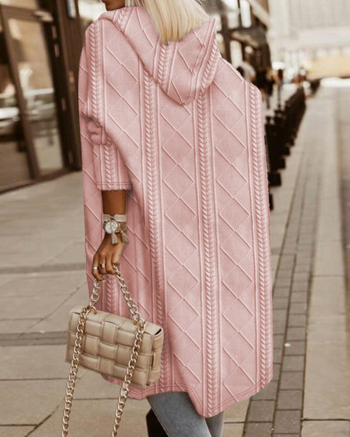 Mona Lisa - Langer Kapuzen-Cardigan