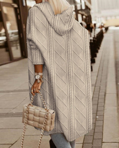 Mona Lisa - Langer Kapuzen-Cardigan