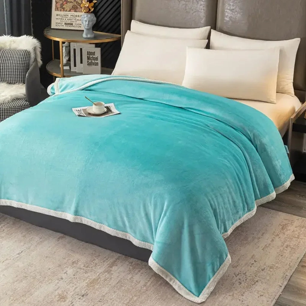 Fleece-Decke Wohnen Dick Warm Gemütlich Wohnzimmer Schlafzimmer