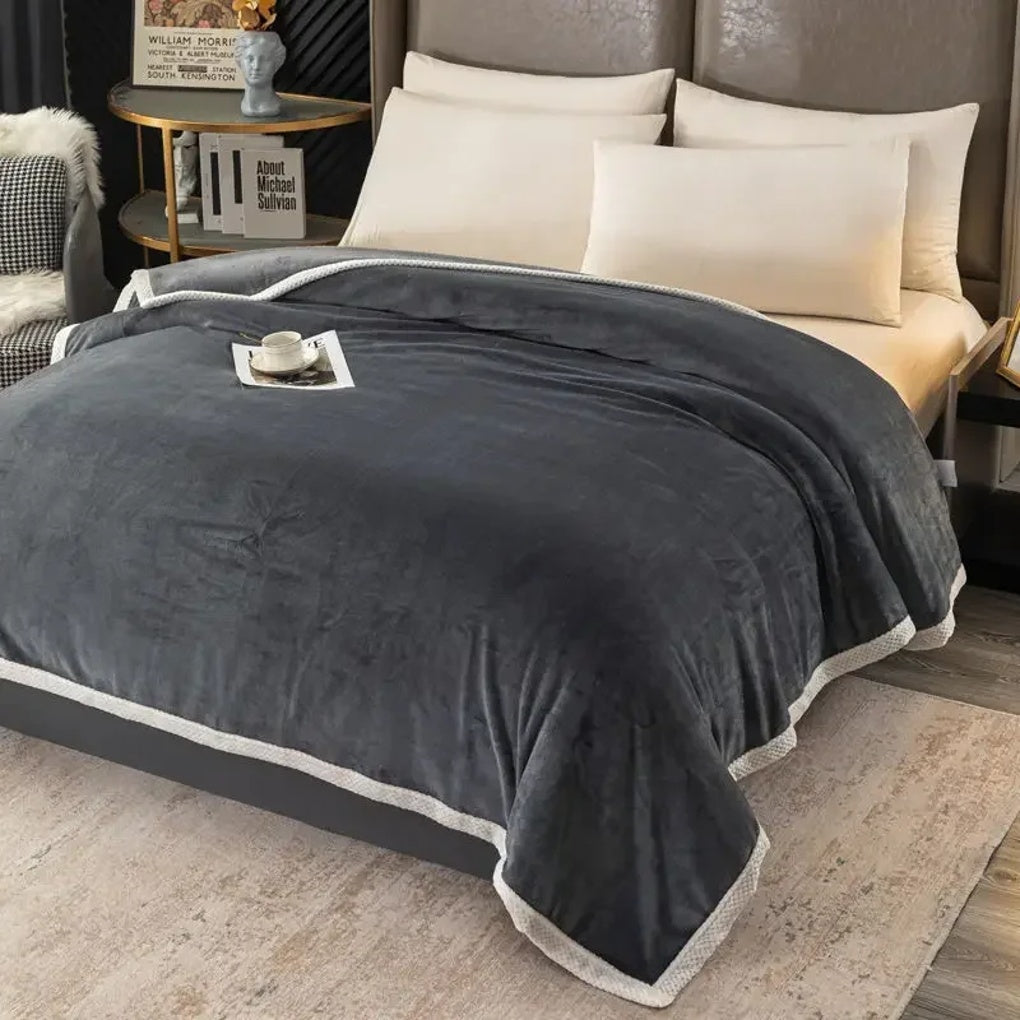 Fleece-Decke Wohnen Dick Warm Gemütlich Wohnzimmer Schlafzimmer