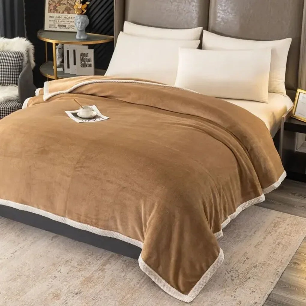Fleece-Decke Wohnen Dick Warm Gemütlich Wohnzimmer Schlafzimmer