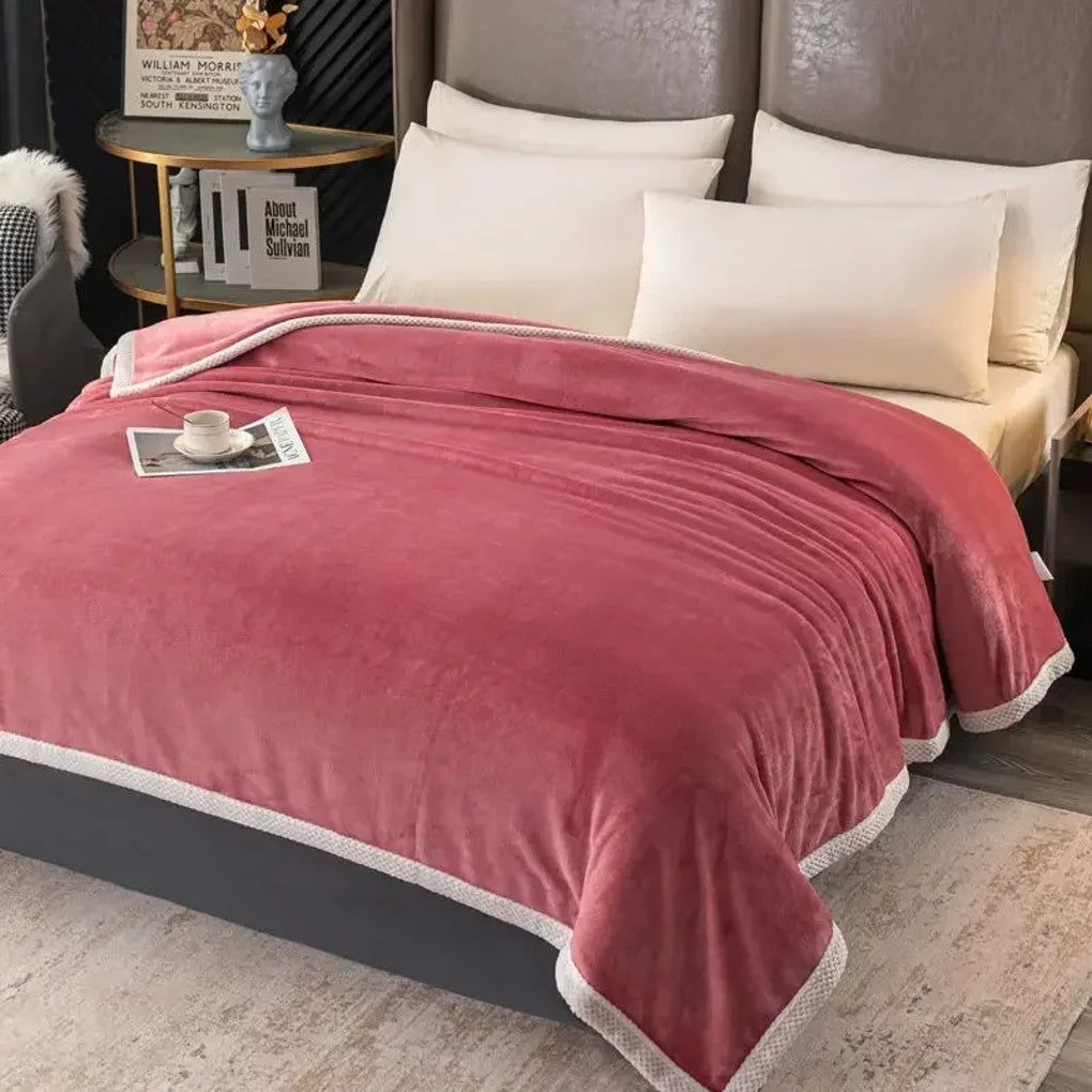 Fleece-Decke Wohnen Dick Warm Gemütlich Wohnzimmer Schlafzimmer