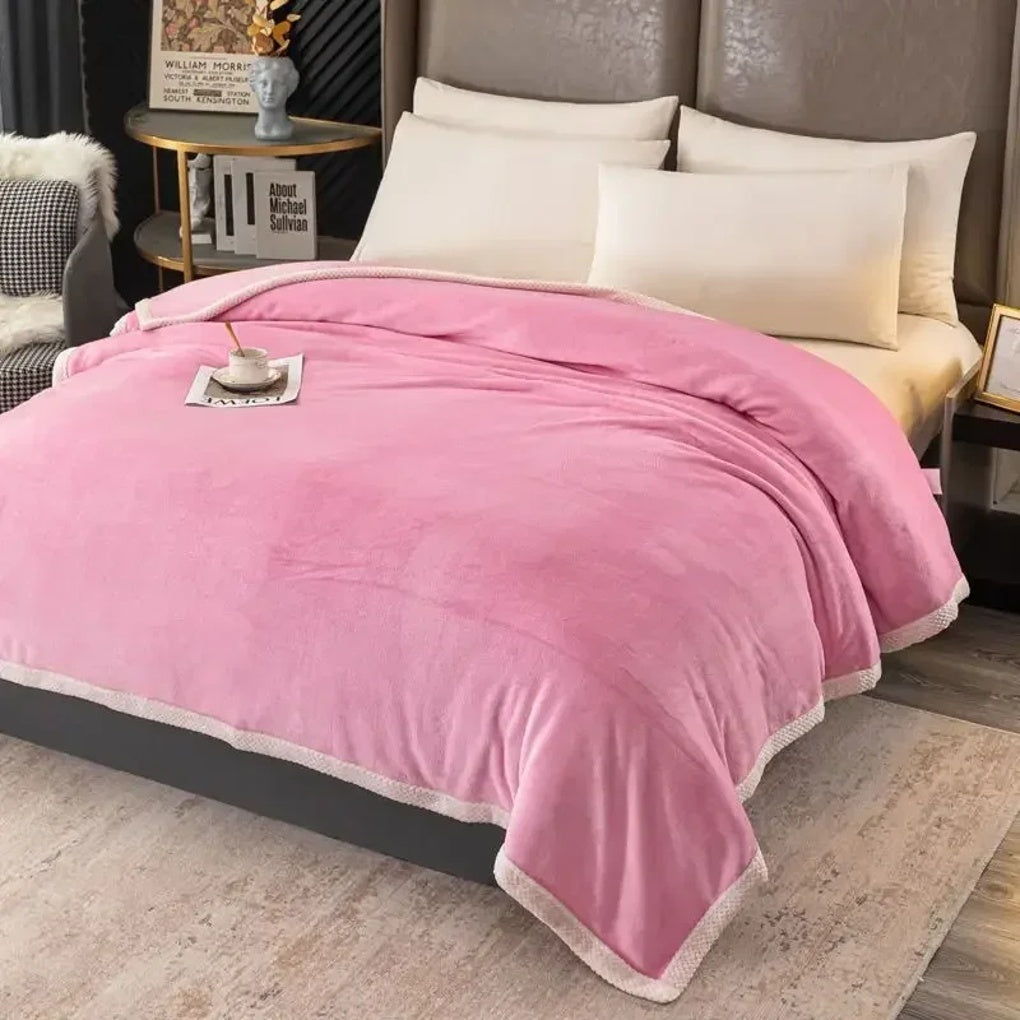 Fleece-Decke Wohnen Dick Warm Gemütlich Wohnzimmer Schlafzimmer