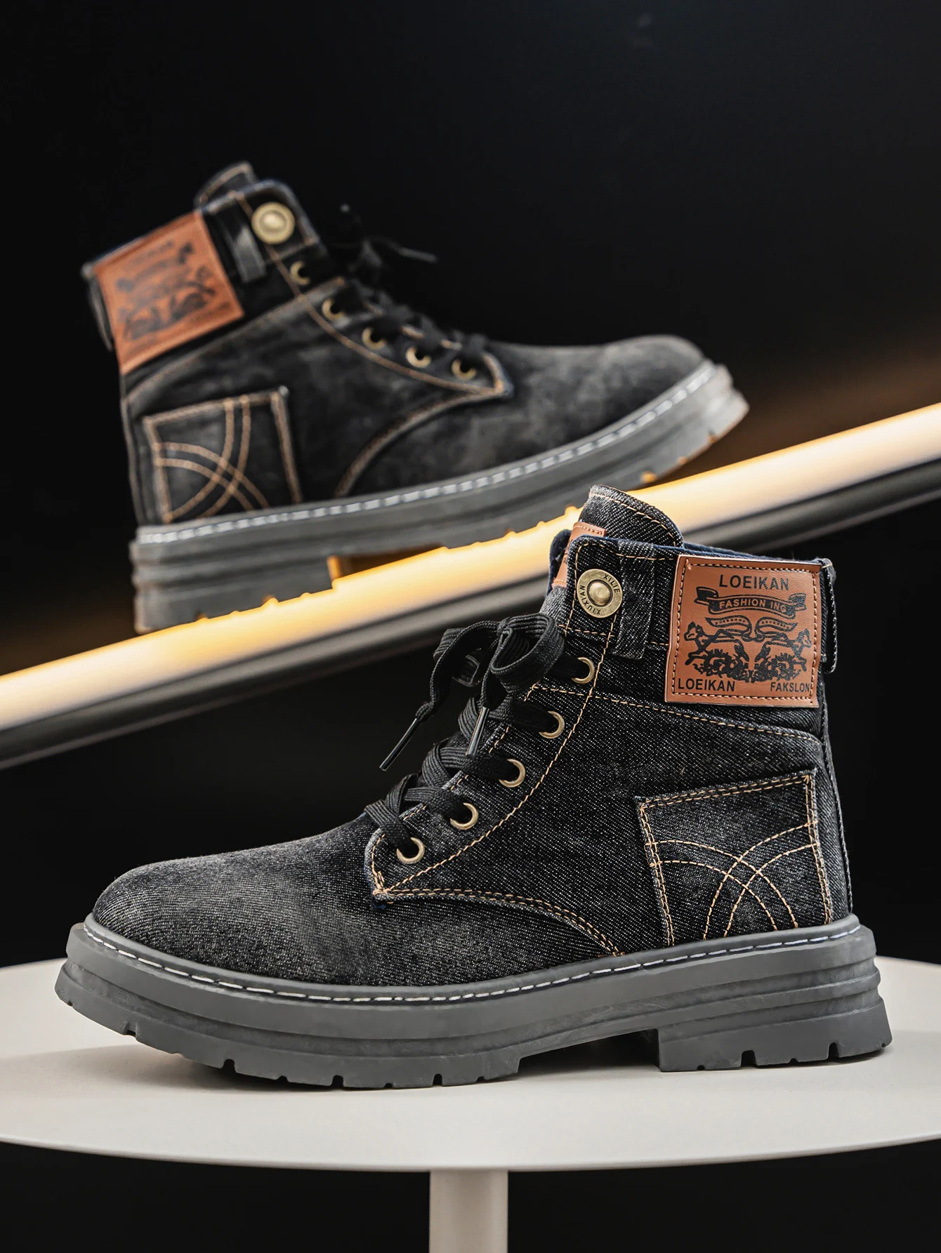Wilford & Co. Denim Stiefel