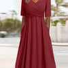 Kleid Damen A-Linie Kurzarm Casual Sommer