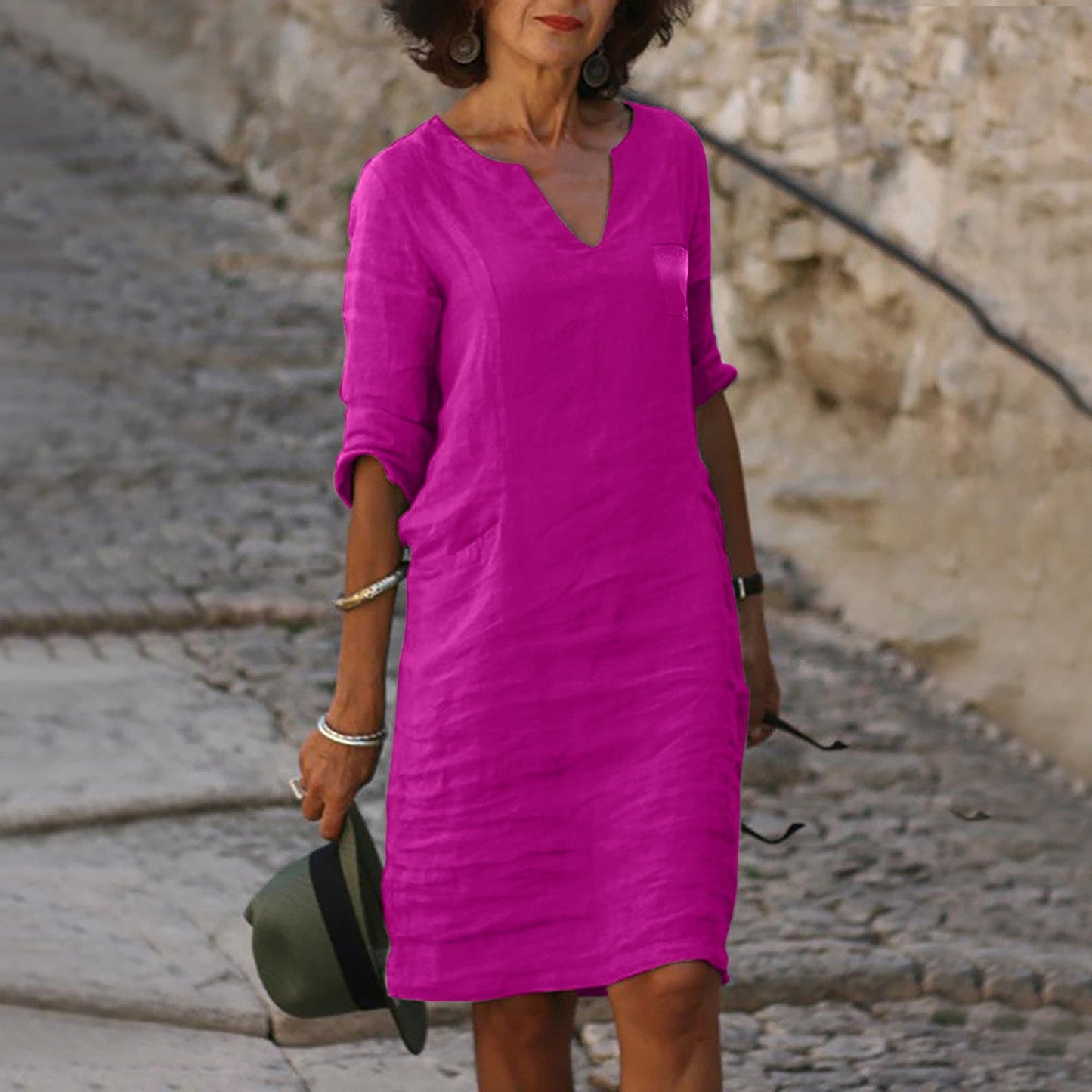 Sommerkleid Damen Regular Fit Freizeit